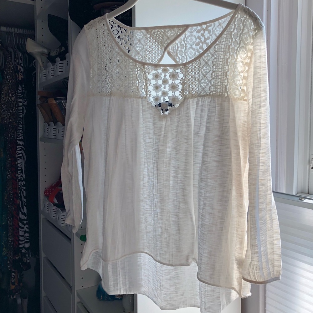 American Eagle Boho crochet top